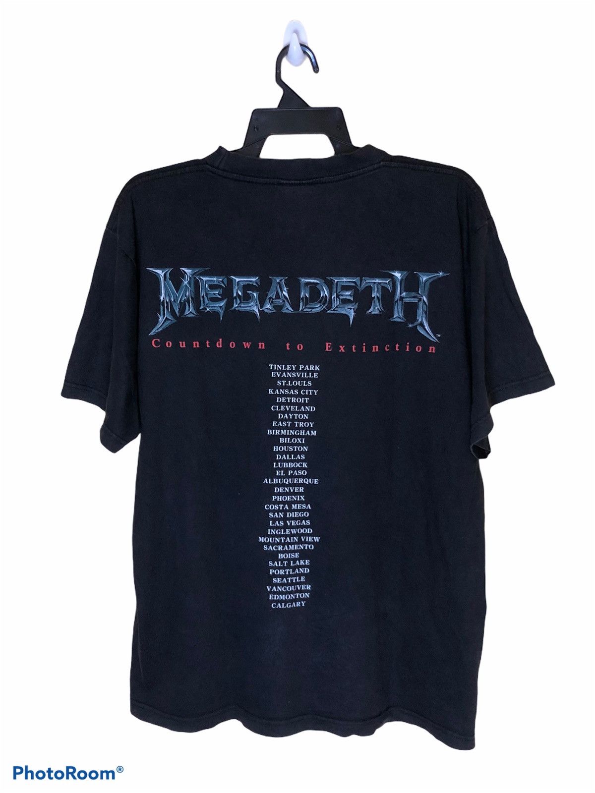 Band Tees Bootleg Vintage 90s Megadeth band tees Official ROCK EAGLE Size US L / EU 52-54 / 3 - 2 Thumbnail