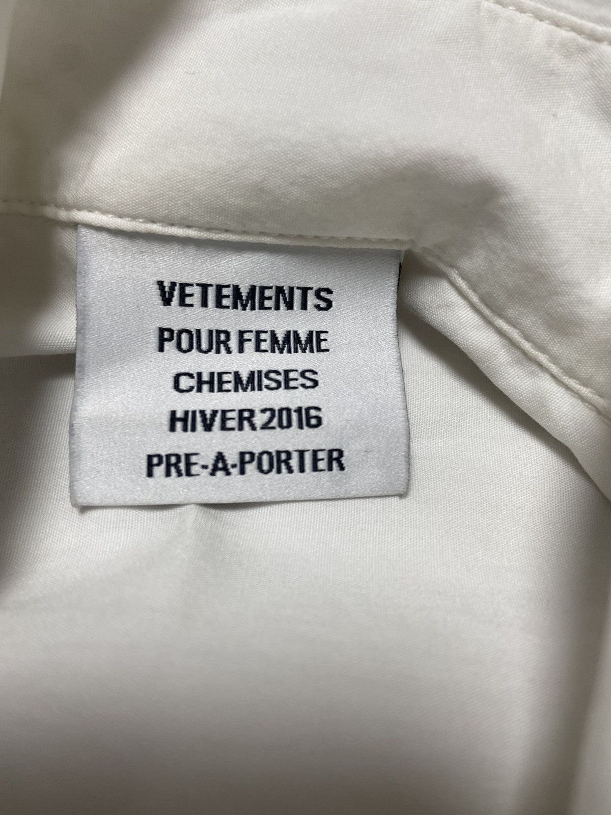 Vetements S Vetements AW15 oversized button up shirt Size US S / EU 44-46 / 1 - 3 Thumbnail
