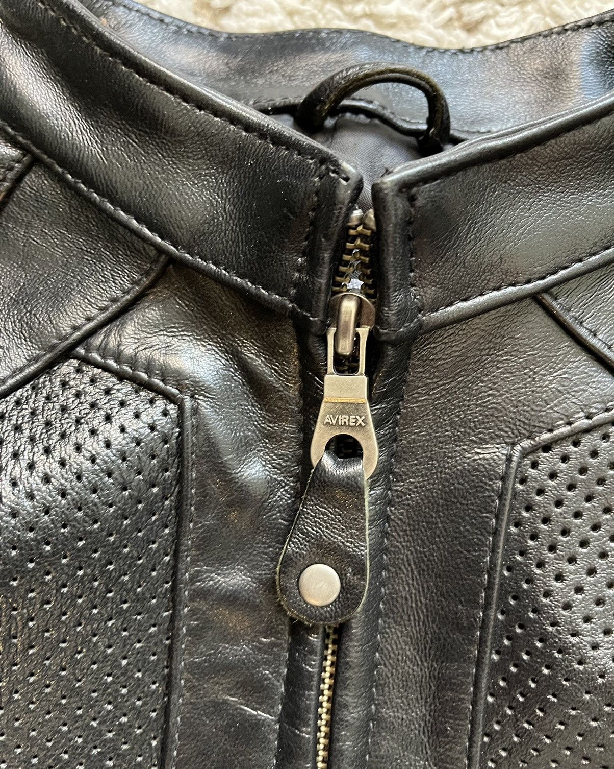 Avirex 1990s Avirex Leather Jacket Aviator Size M / US 6-8 / IT 42-44 - 6 Thumbnail
