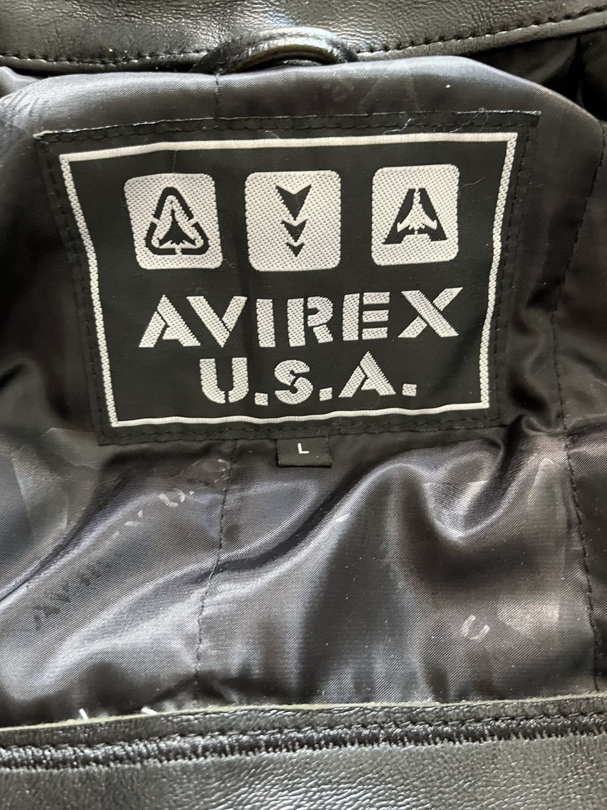 Avirex 1990s Avirex Leather Jacket Aviator Size M / US 6-8 / IT 42-44 - 12 Thumbnail
