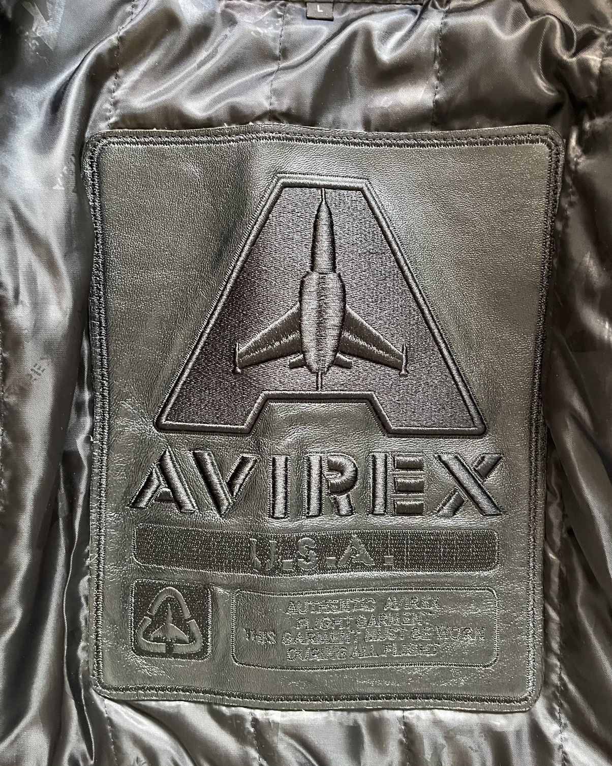 Avirex 1990s Avirex Leather Jacket Aviator Size M / US 6-8 / IT 42-44 - 13 Thumbnail