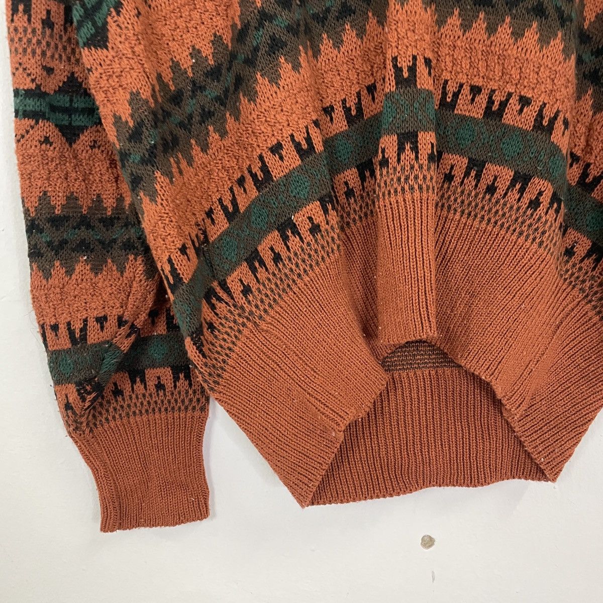 Aran Isles Knitwear Vintage Affection Art V-neck Jumper Knitwear Size US M / EU 48-50 / 2 - 3 Thumbnail