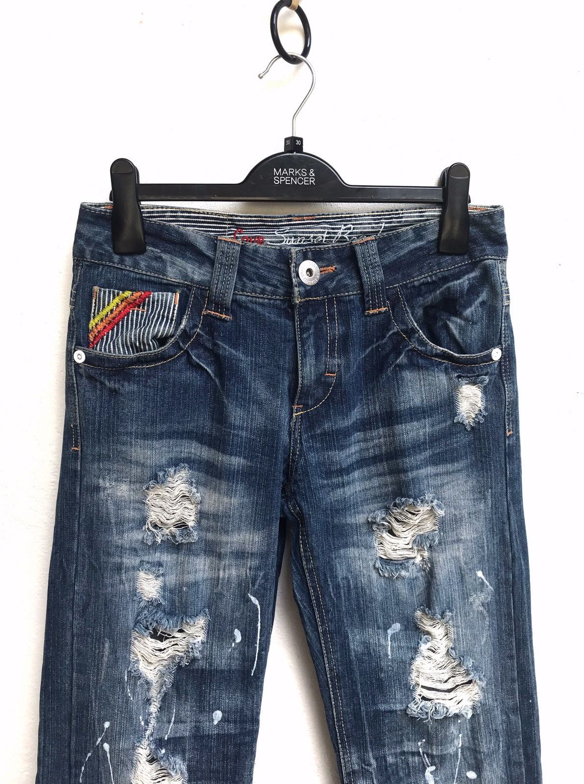 Japanese Brand 🔥Love Sunset Beach Styles Jeans Size US 28 / EU 44 - 3 Thumbnail