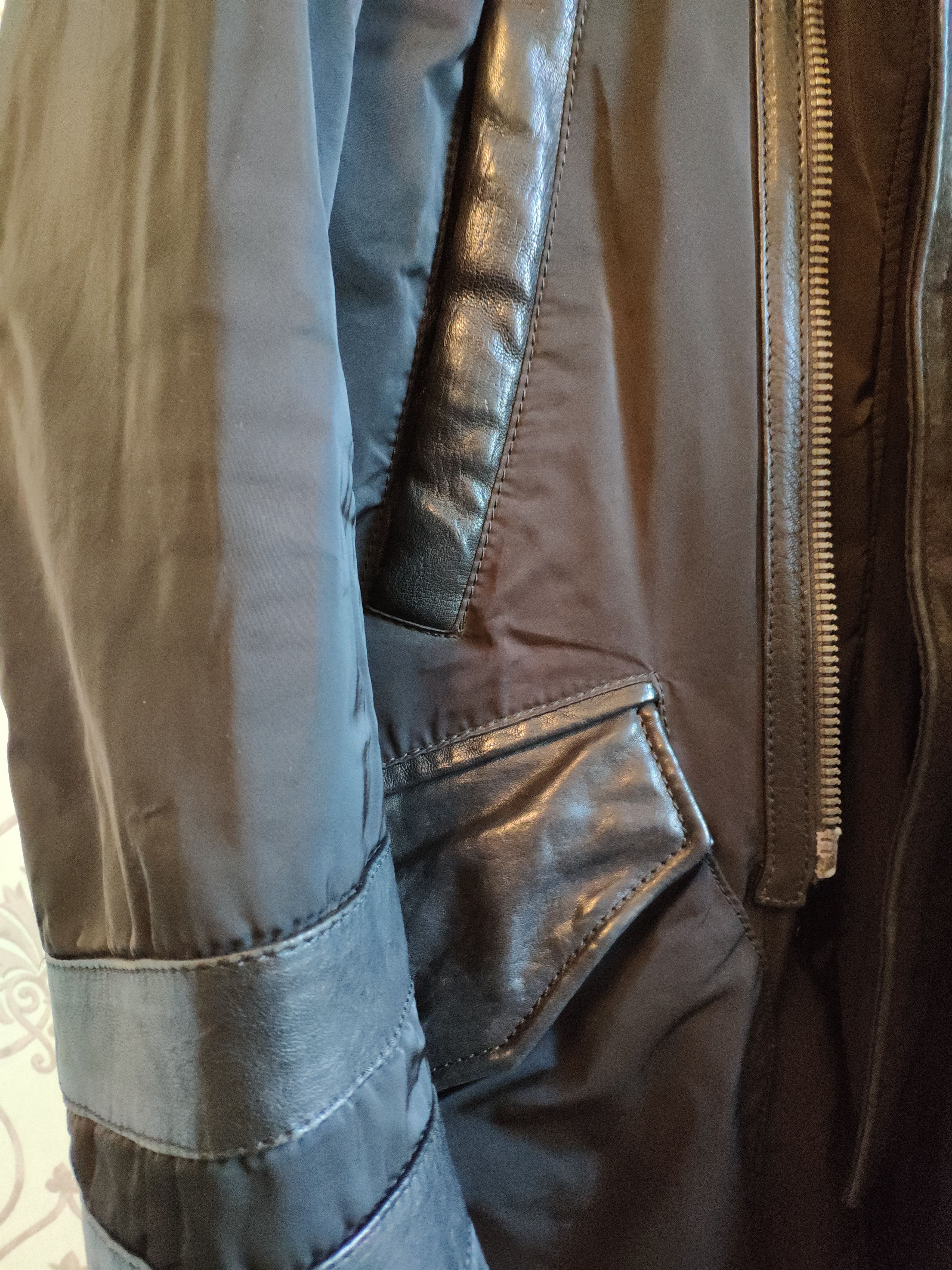 Other Leather and nylon long coat.Like Rick Owens or Julius Size US M / EU 48-50 / 2 - 6 Thumbnail
