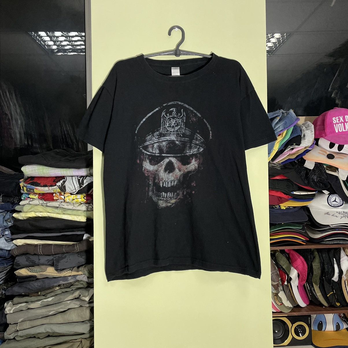 Vintage Y2K Skull Graphic Tee Dark Grunge Streetwear Boxy L