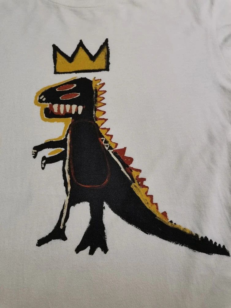 Japanese Brand × Jean-Michel Basquiat × Vintage Jean Michel Basquiat x SPRZNY Pop Art Dinasour Size US XL / EU 56 / 4 - 2 Thumbnail