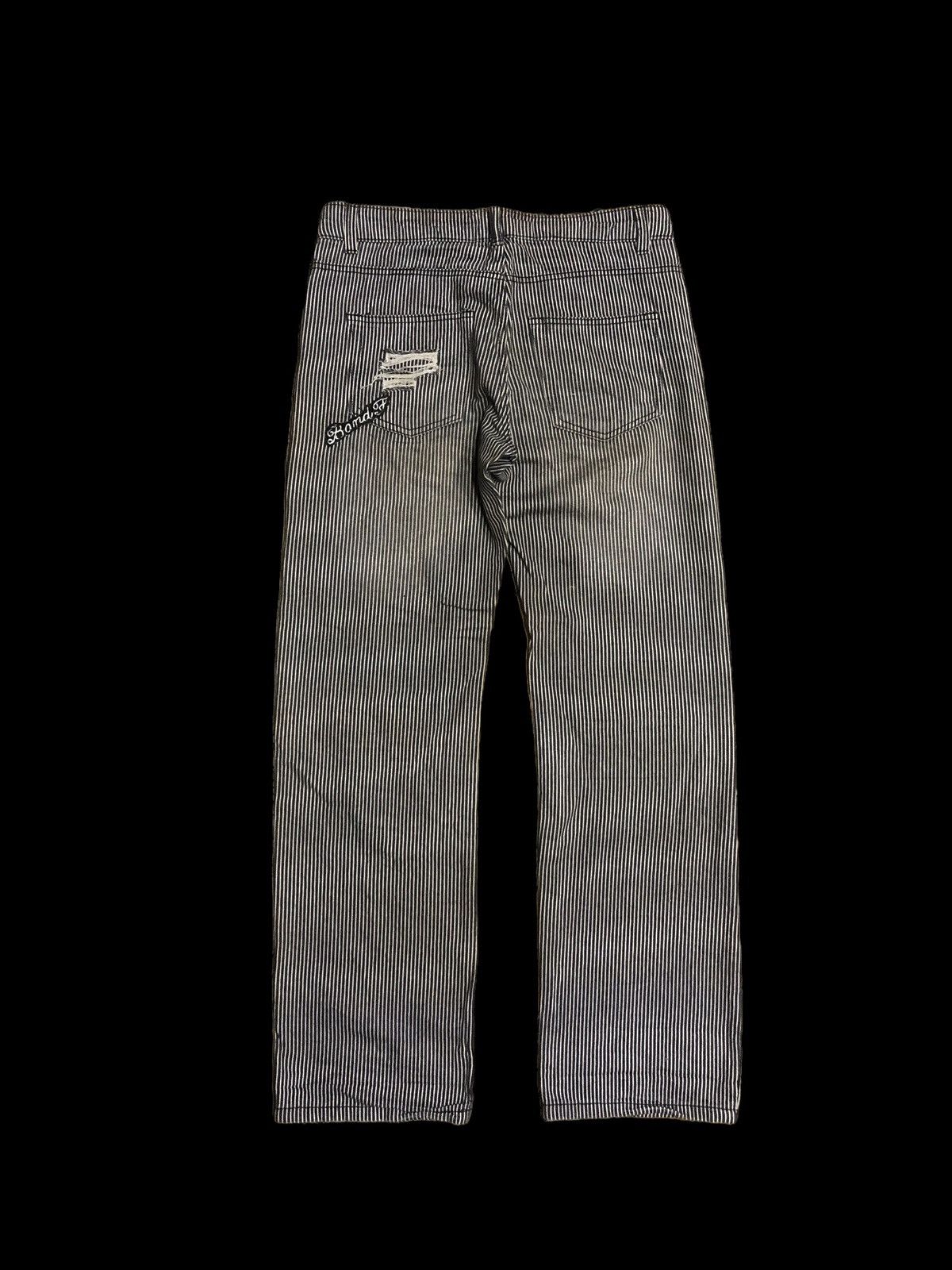 Hypebeast BACK & FAITH STRIPED RAILROAD PATCHES PANT Size US 31 - 7 Thumbnail