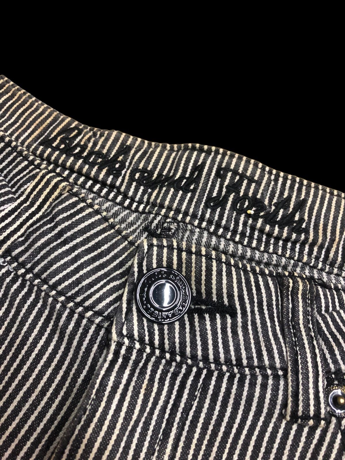 Hypebeast BACK & FAITH STRIPED RAILROAD PATCHES PANT Size US 31 - 6 Thumbnail