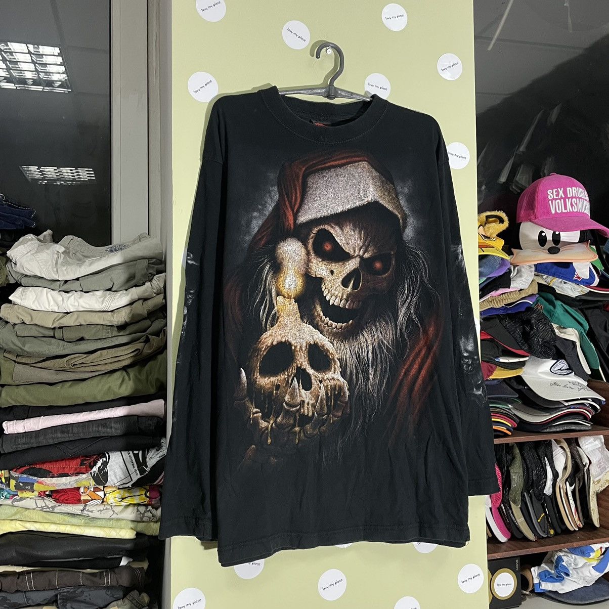 Vintage Vintage Y2K Skull Graphic Tee Horror Grunge Dark Aesthetic X Size US XL / EU 56 / 4 - 2 Thumbnail