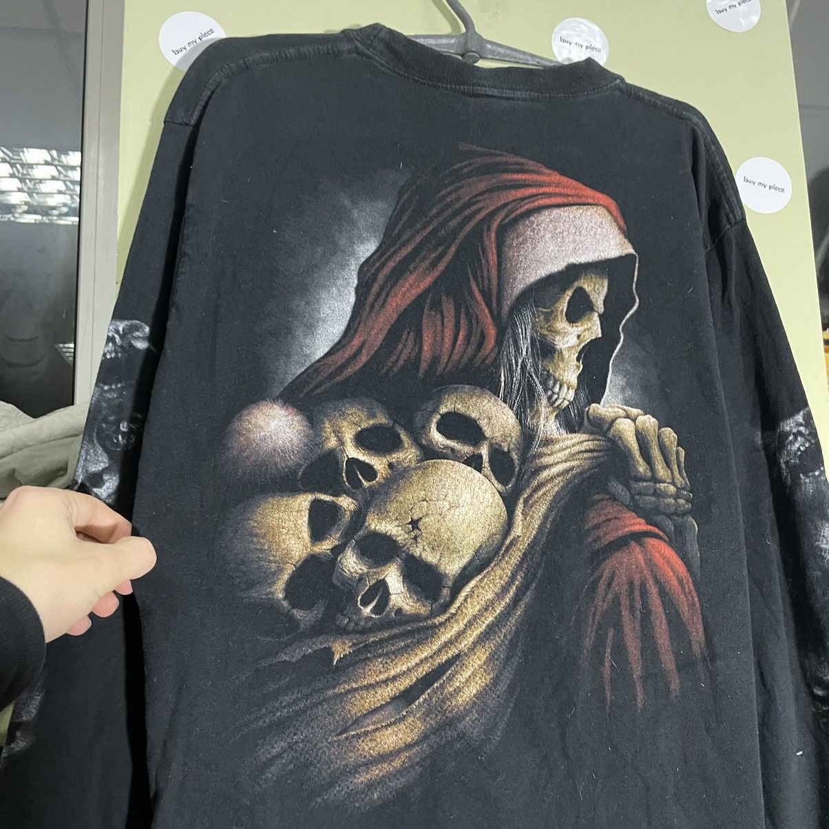 Vintage Vintage Y2K Skull Graphic Tee Horror Grunge Dark Aesthetic X Size US XL / EU 56 / 4 - 10 Thumbnail
