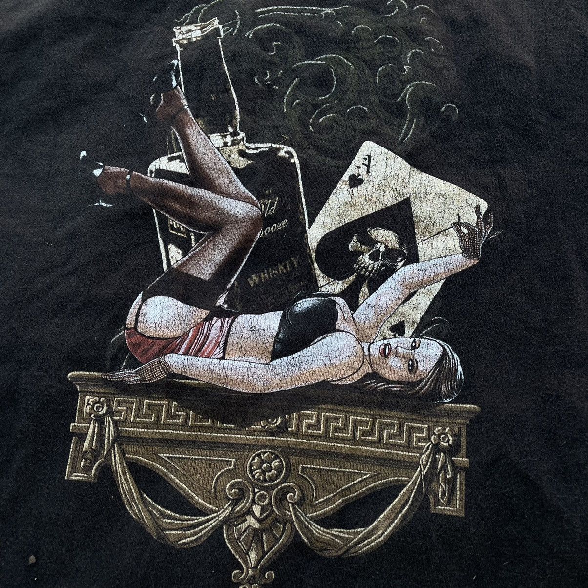 Vintage Vintage Y2K Graphic Tee Skull Horror Streetwear Dark Boxy M Size US M / EU 48-50 / 2 - 4 Thumbnail