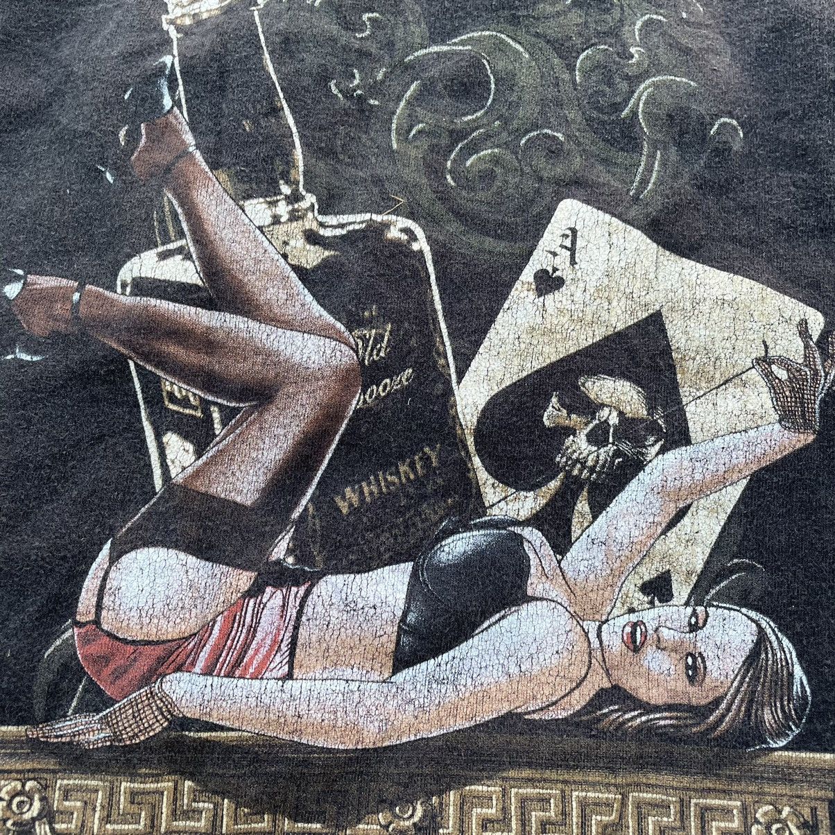 Vintage Vintage Y2K Graphic Tee Skull Horror Streetwear Dark Boxy M Size US M / EU 48-50 / 2 - 5 Thumbnail