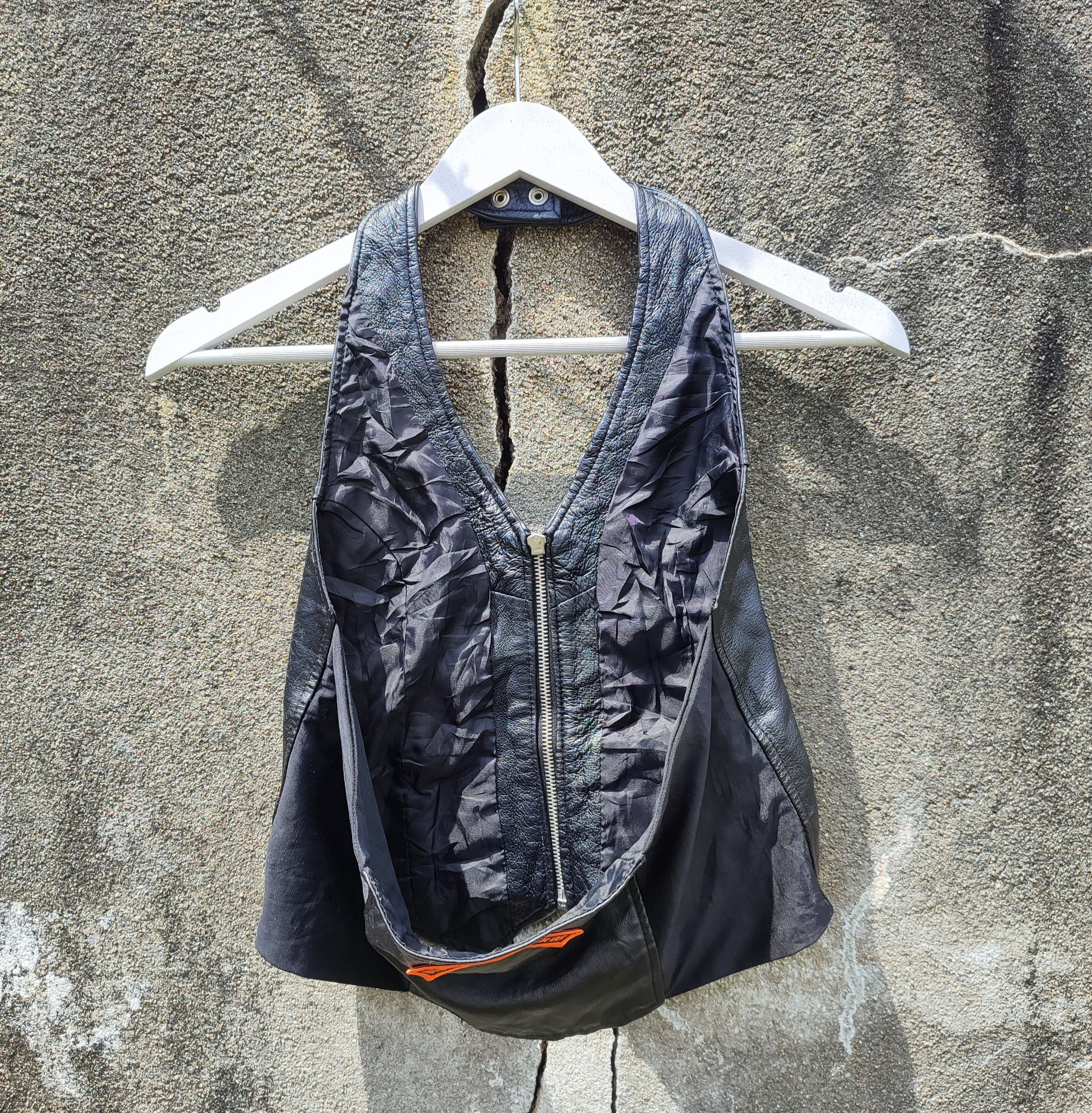 Designer × Leather Sturgis on the River 05 Leather Zip Vest (XS) Size US S / EU 44-46 / 1 - 2 Thumbnail