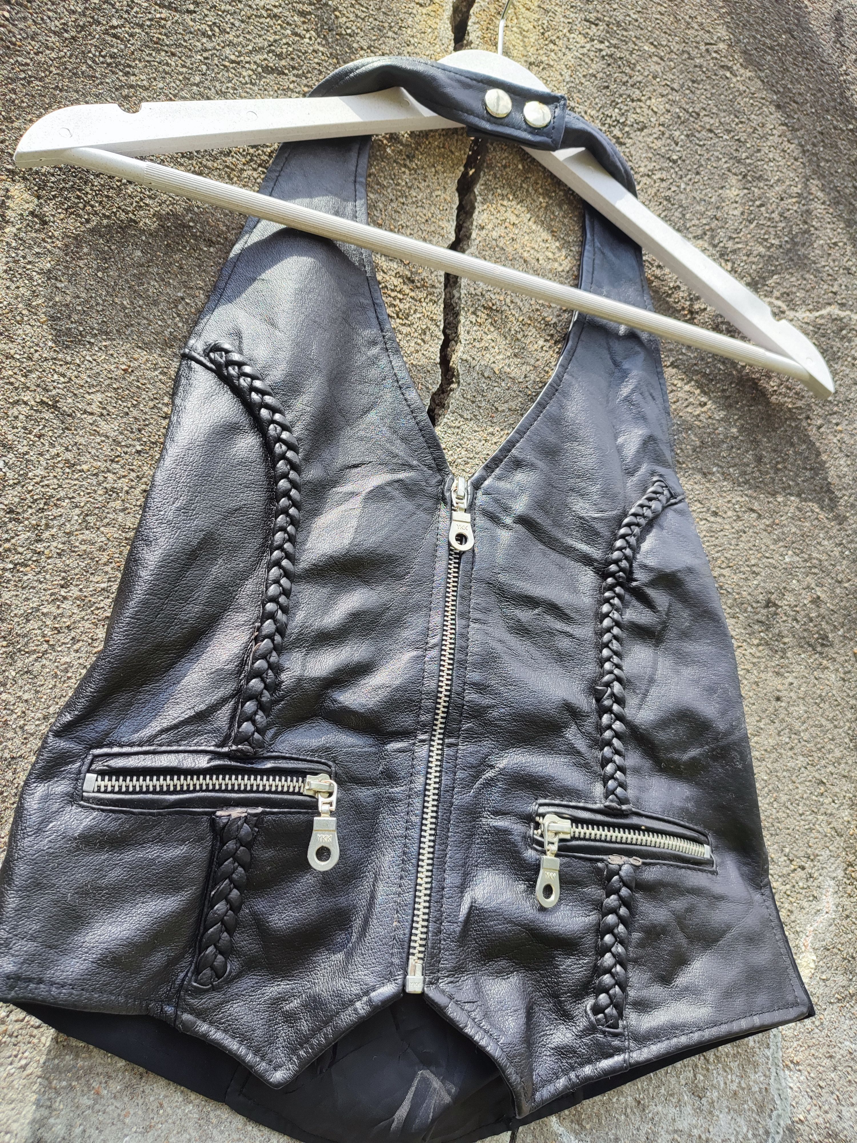Designer × Leather Sturgis on the River 05 Leather Zip Vest (XS) Size US S / EU 44-46 / 1 - 6 Thumbnail
