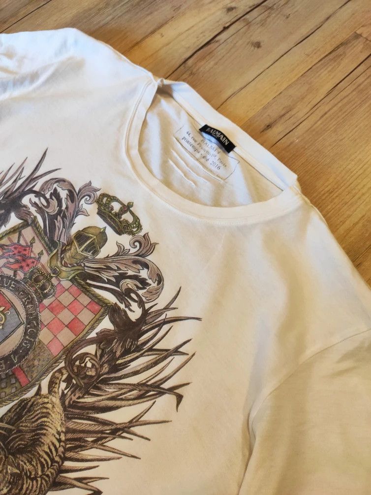Balmain SS16 Decarnin Printed tee.Like Gucci or Dior Size US S / EU 44-46 / 1 - 3 Thumbnail
