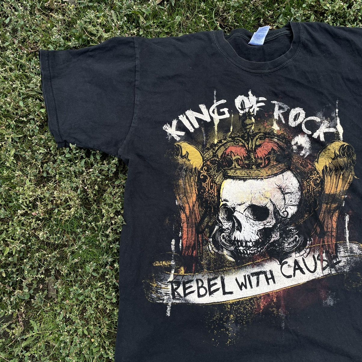 Vintage Vintage Y2K Sun Faded Graphic Skull Band Tee Grunge Boxy XL Size US XL / EU 56 / 4 - 3 Thumbnail