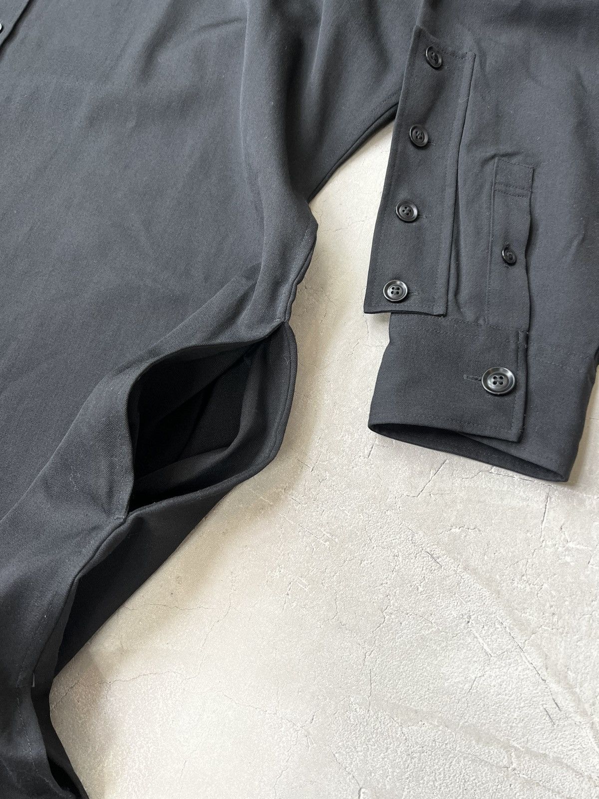 Yohji Yamamoto Yohji Pour Homme Wool Gab Shirt Jacket Size US L / EU 52-54 / 3 - 8 Thumbnail