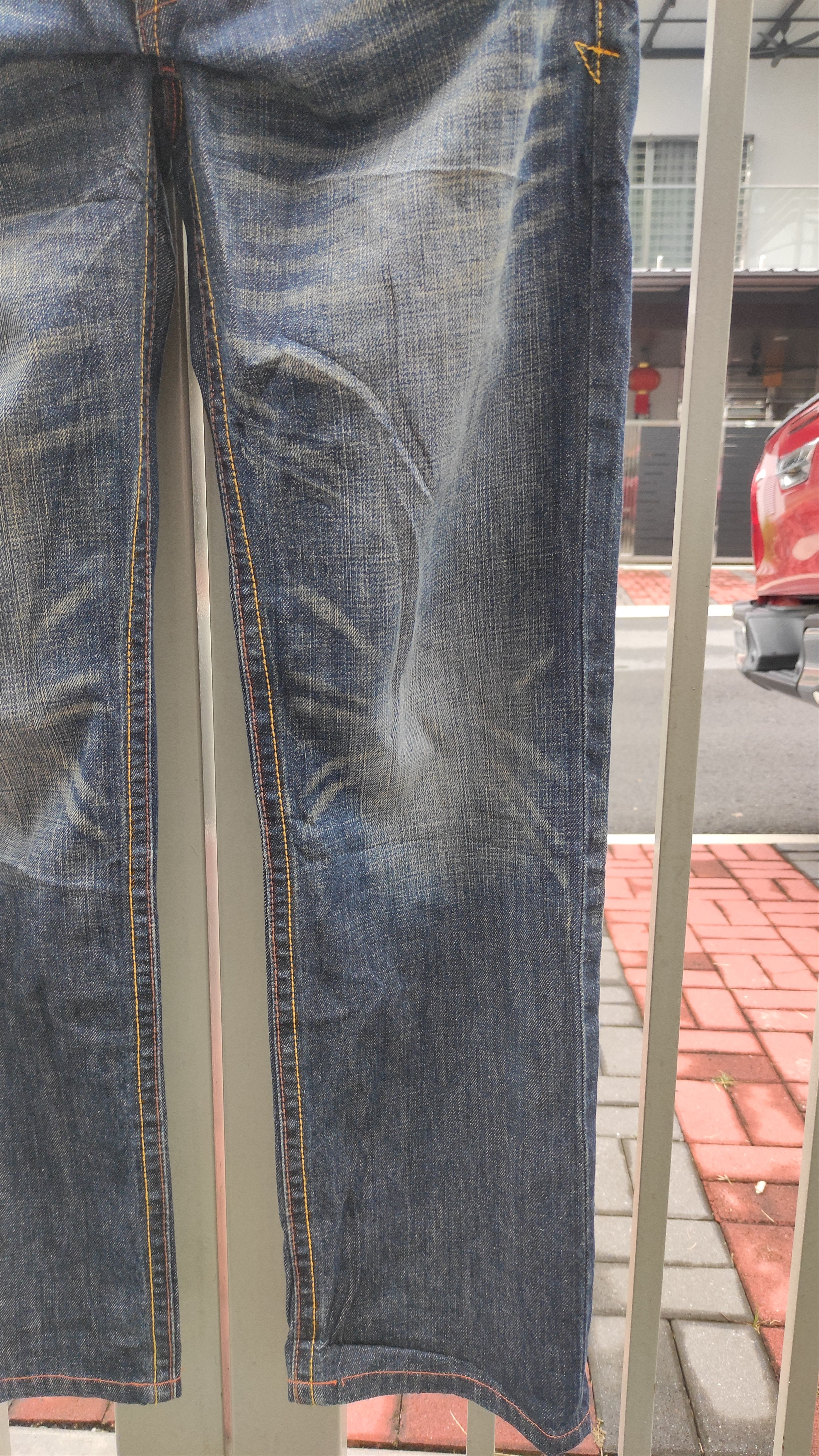 If Six Was Nine × Japanese Brand RUSH HOURS Double Waist Straight Cut Denim Jeans Size US 31 - 11 Thumbnail