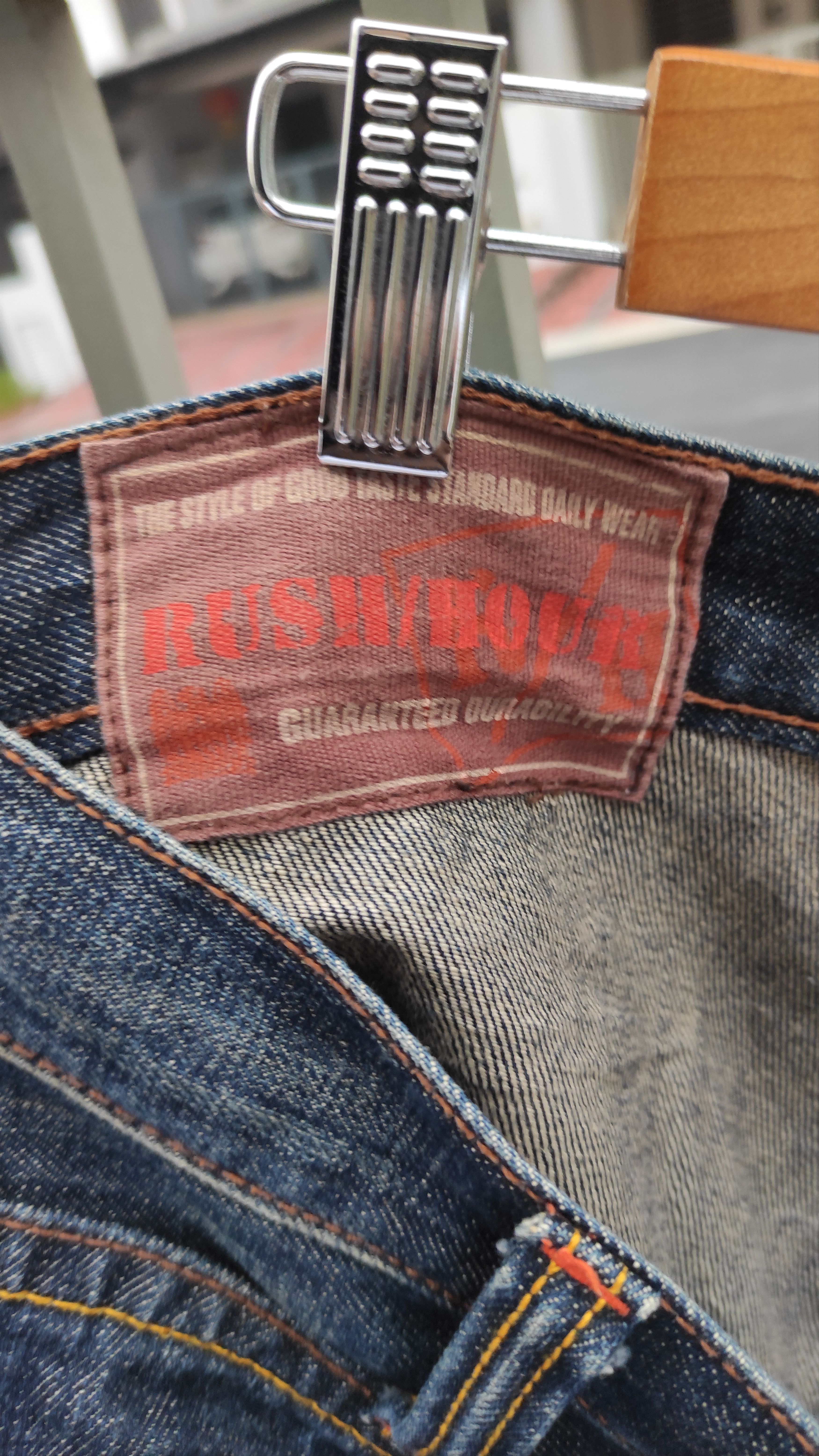 If Six Was Nine × Japanese Brand RUSH HOURS Double Waist Straight Cut Denim Jeans Size US 31 - 4 Thumbnail