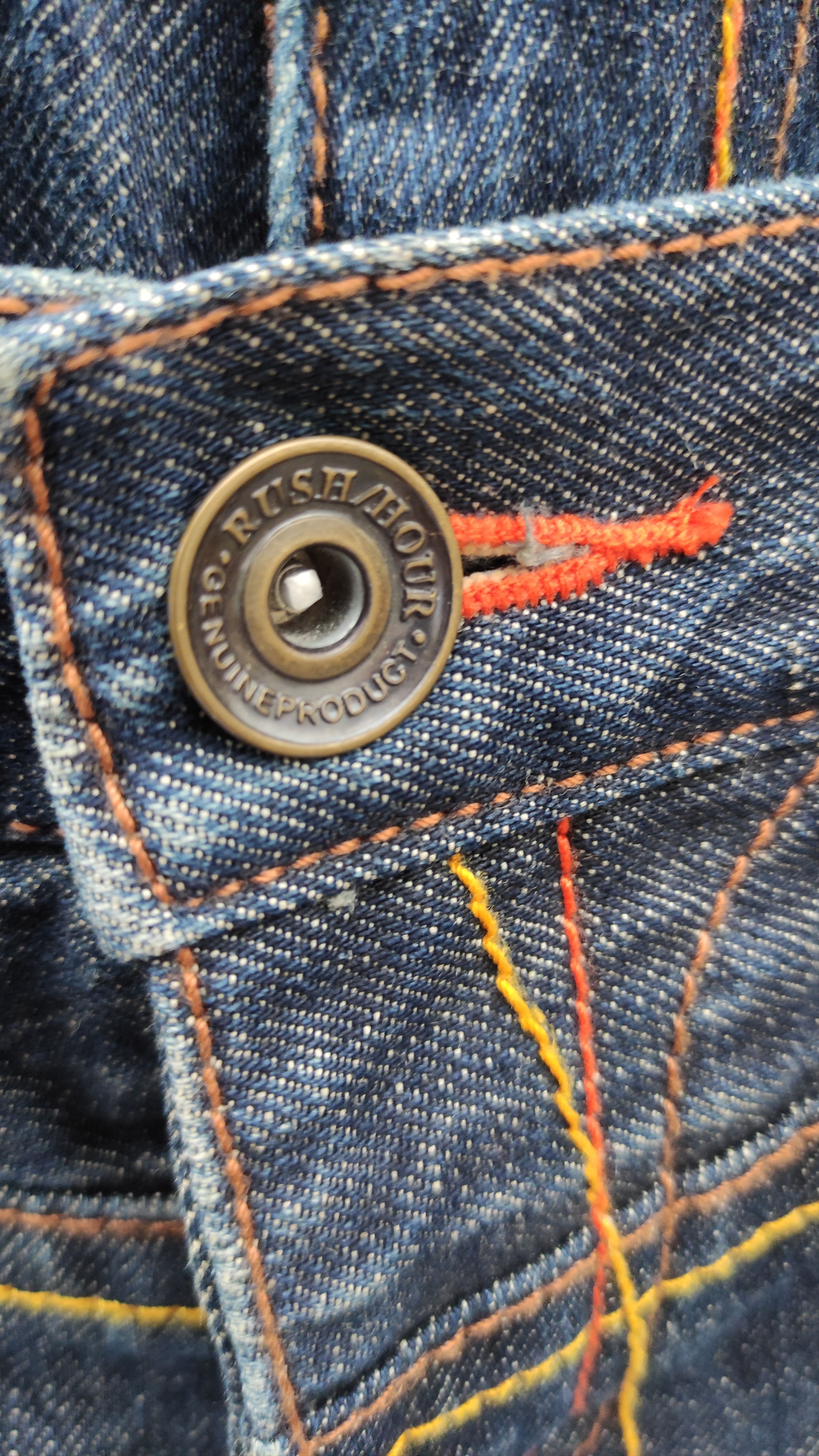 If Six Was Nine × Japanese Brand RUSH HOURS Double Waist Straight Cut Denim Jeans Size US 31 - 14 Thumbnail