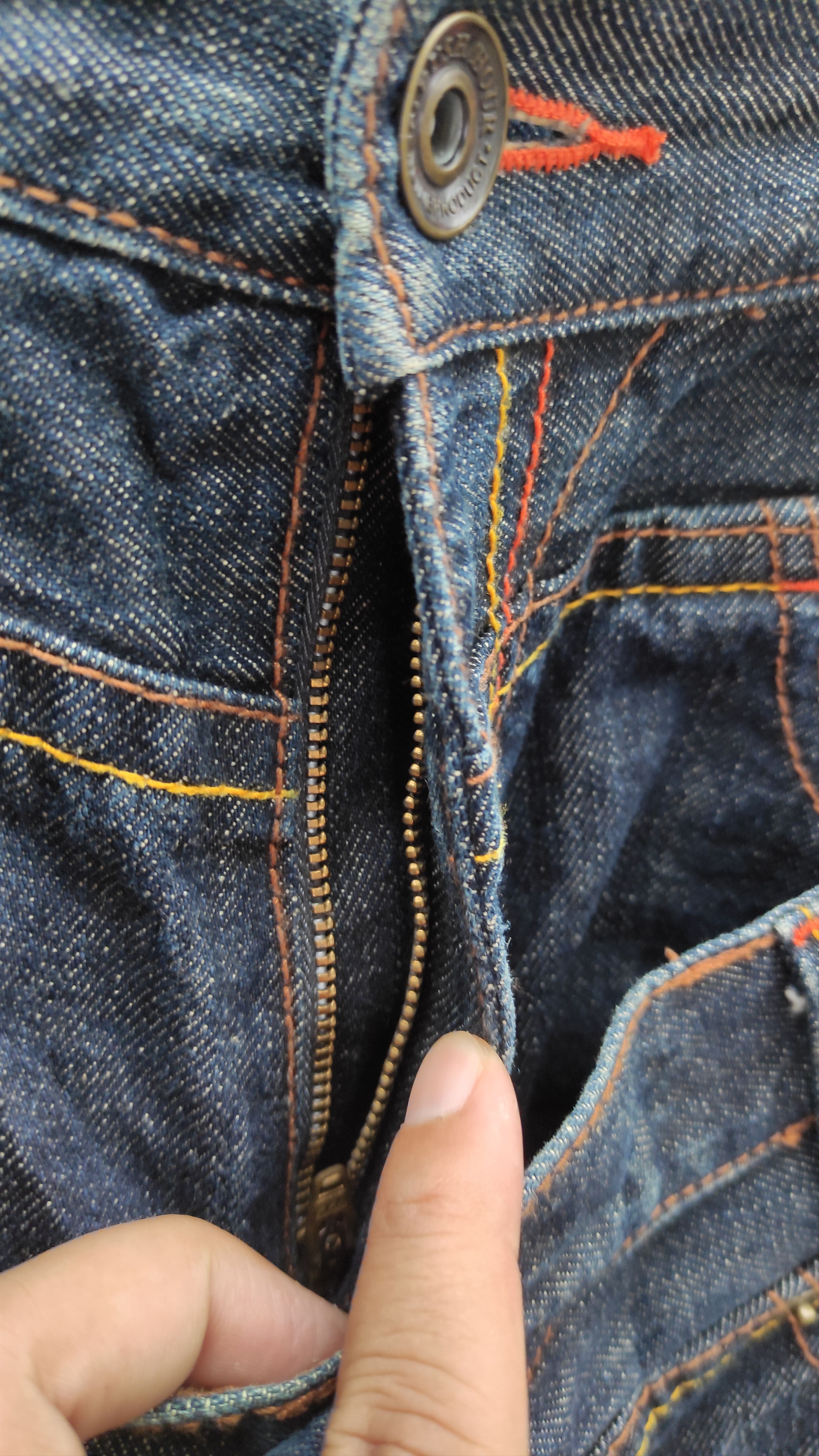 If Six Was Nine × Japanese Brand RUSH HOURS Double Waist Straight Cut Denim Jeans Size US 31 - 12 Thumbnail