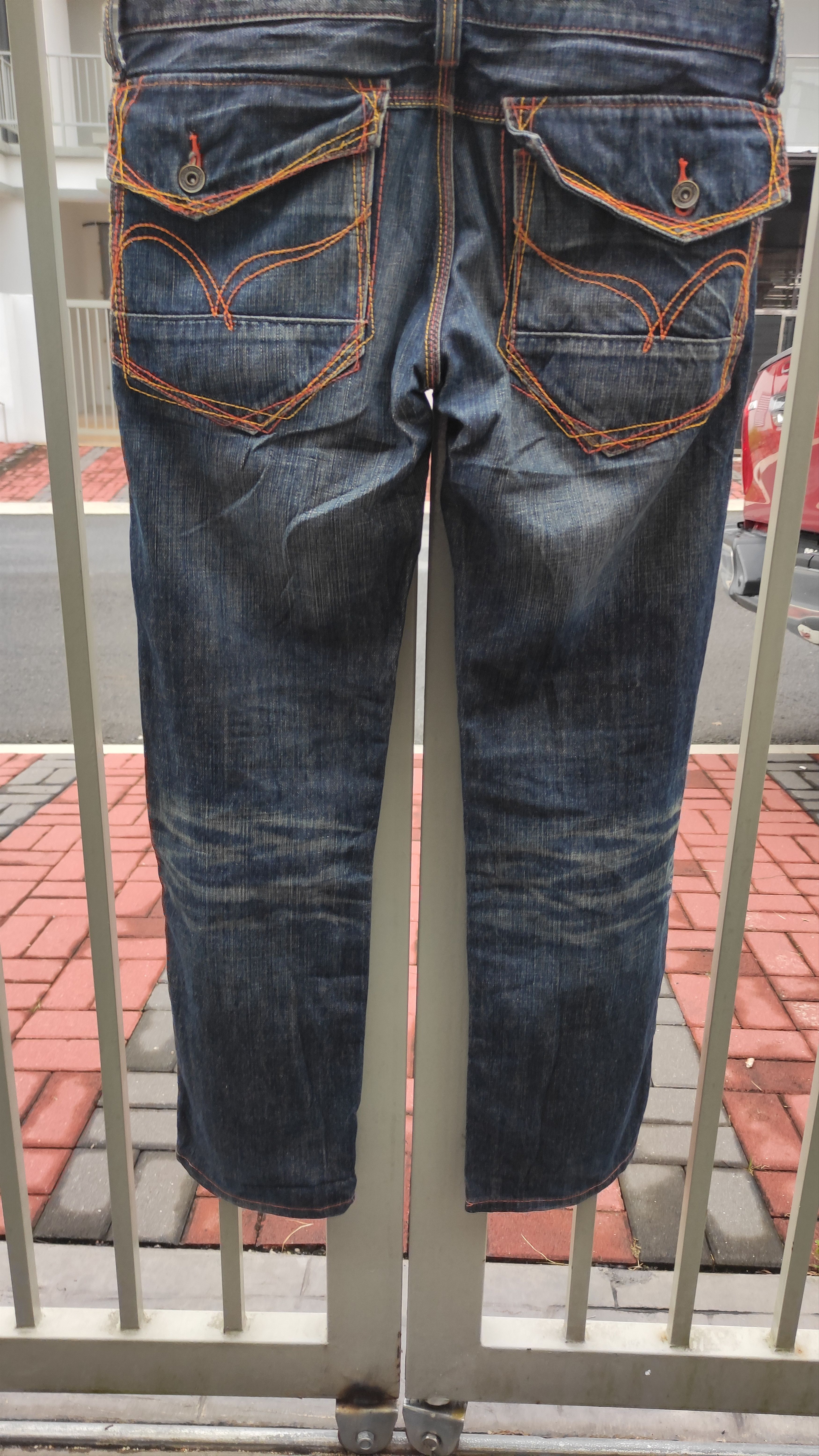 If Six Was Nine × Japanese Brand RUSH HOURS Double Waist Straight Cut Denim Jeans Size US 31 - 9 Thumbnail