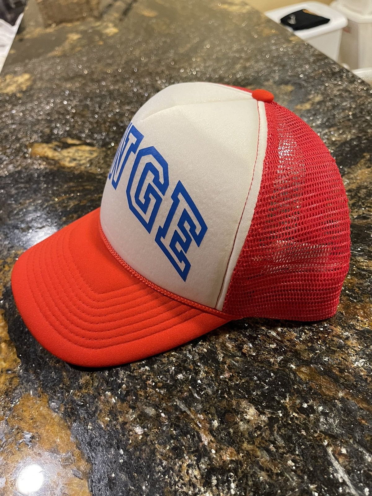 A$AP Rocky Awge x A$AP Rocky Red / Blue Trucker Hat Size ONE SIZE - 3 Thumbnail