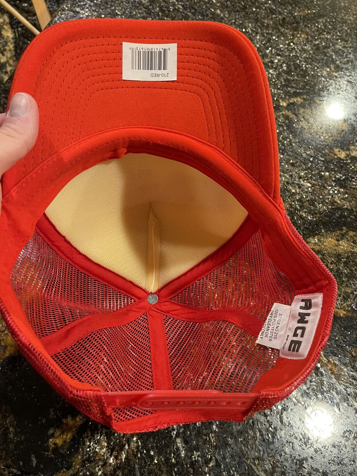 A$AP Rocky Awge x A$AP Rocky Red / Blue Trucker Hat Size ONE SIZE - 6 Thumbnail
