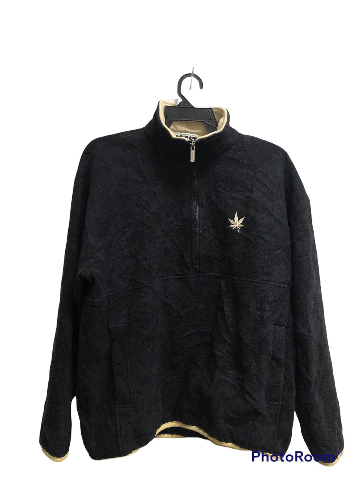 image of Vintage Boast U.s.a Sweatshirt Half Zipper in Black, Men's (Size Medium)