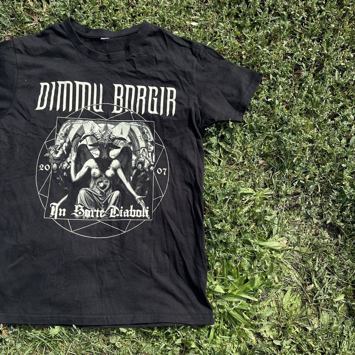 Vintage Vintage Y2K Dimmu Borgir Graphic Tee Skulls Grunge Tapered M Size US M / EU 48-50 / 2 - 2 Thumbnail