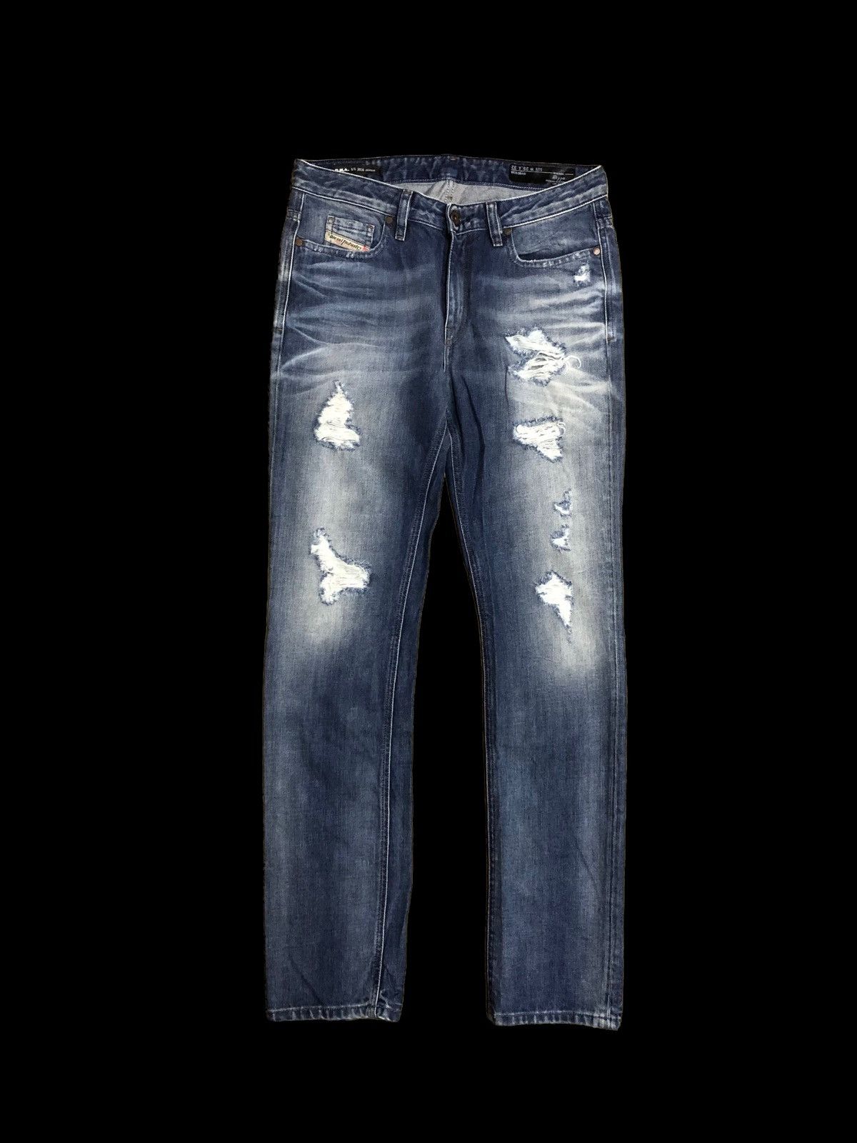 Diesel DIESEL RIZZO REGULAR SLIM STRAIGHT DISTRESSED DENIM Size 29" - 1 Thumbnail