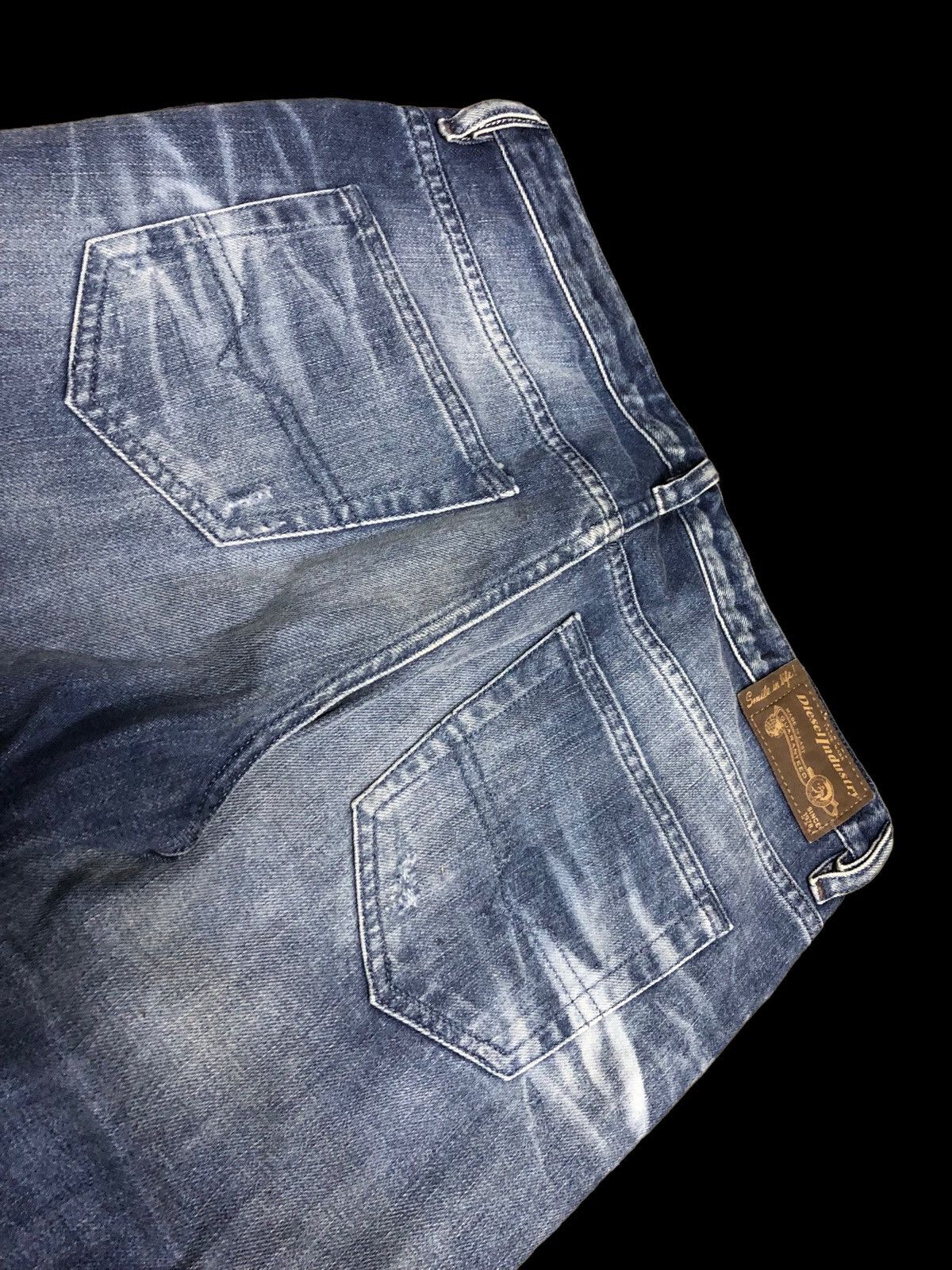 Diesel DIESEL RIZZO REGULAR SLIM STRAIGHT DISTRESSED DENIM Size 29" - 4 Thumbnail