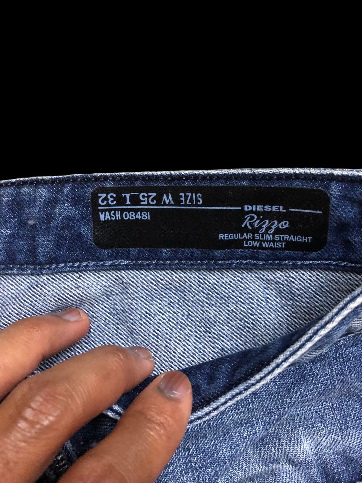 Diesel DIESEL RIZZO REGULAR SLIM STRAIGHT DISTRESSED DENIM Size 29" - 5 Thumbnail