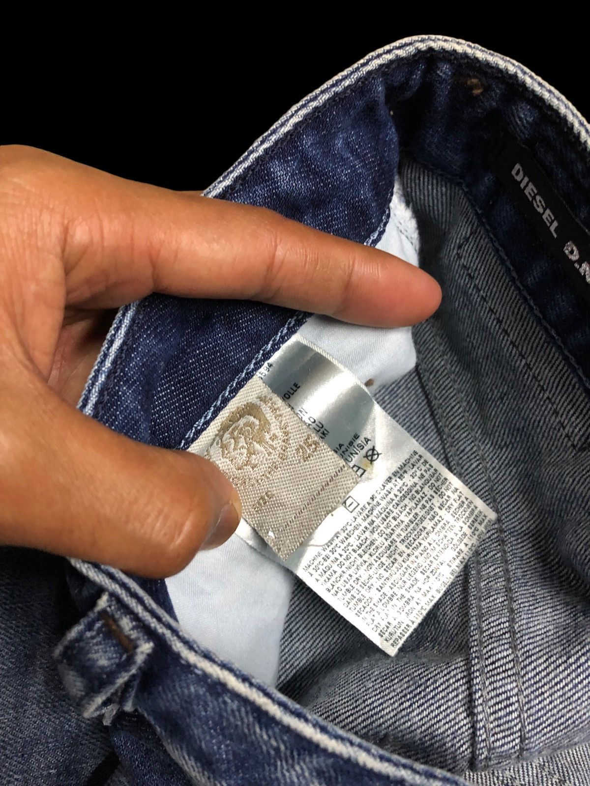 Diesel DIESEL RIZZO REGULAR SLIM STRAIGHT DISTRESSED DENIM Size 29" - 7 Thumbnail