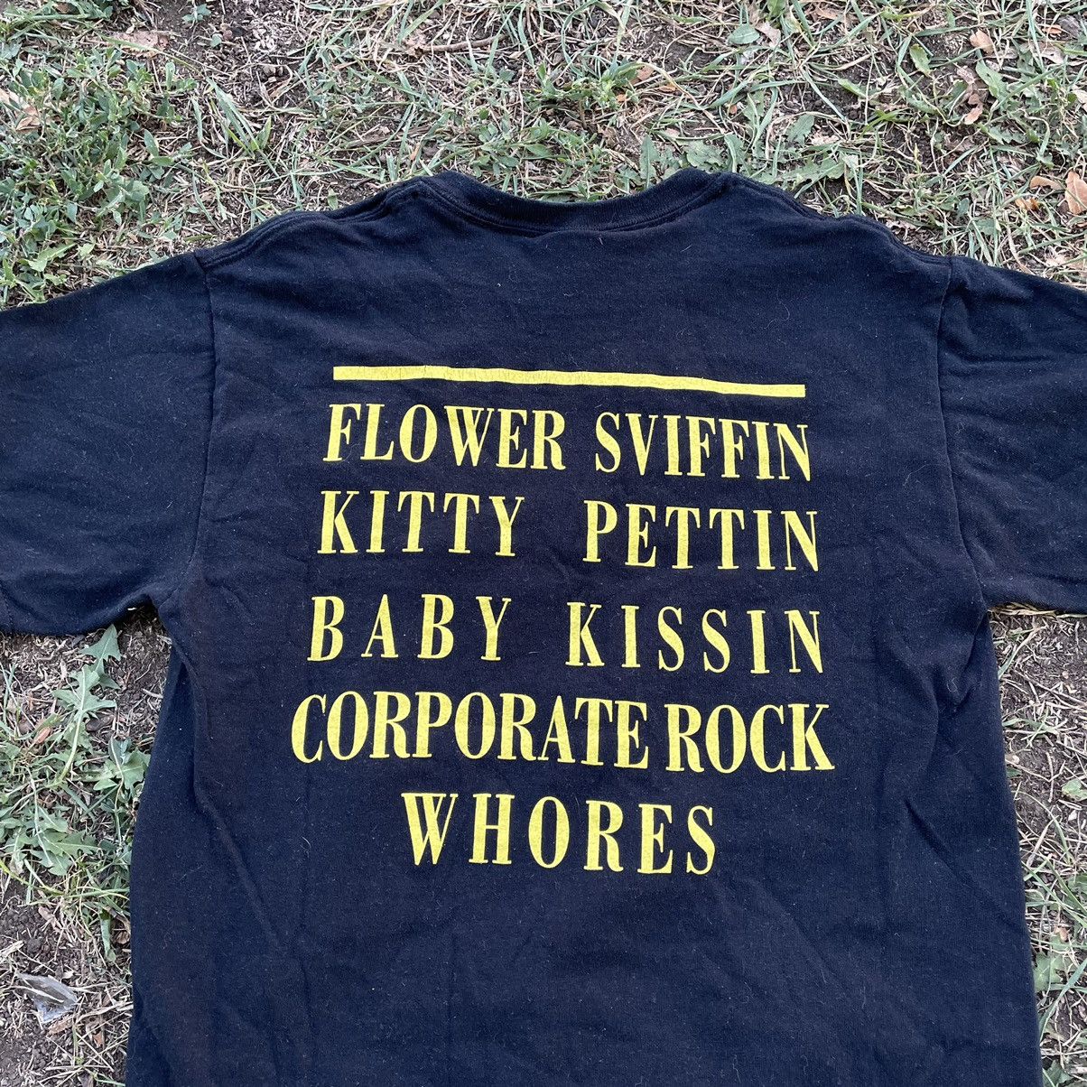 Vintage Vintage 90s Nirvana Graphic Tee Band Tee Grunge Black Slim S Size US S / EU 44-46 / 1 - 6 Thumbnail