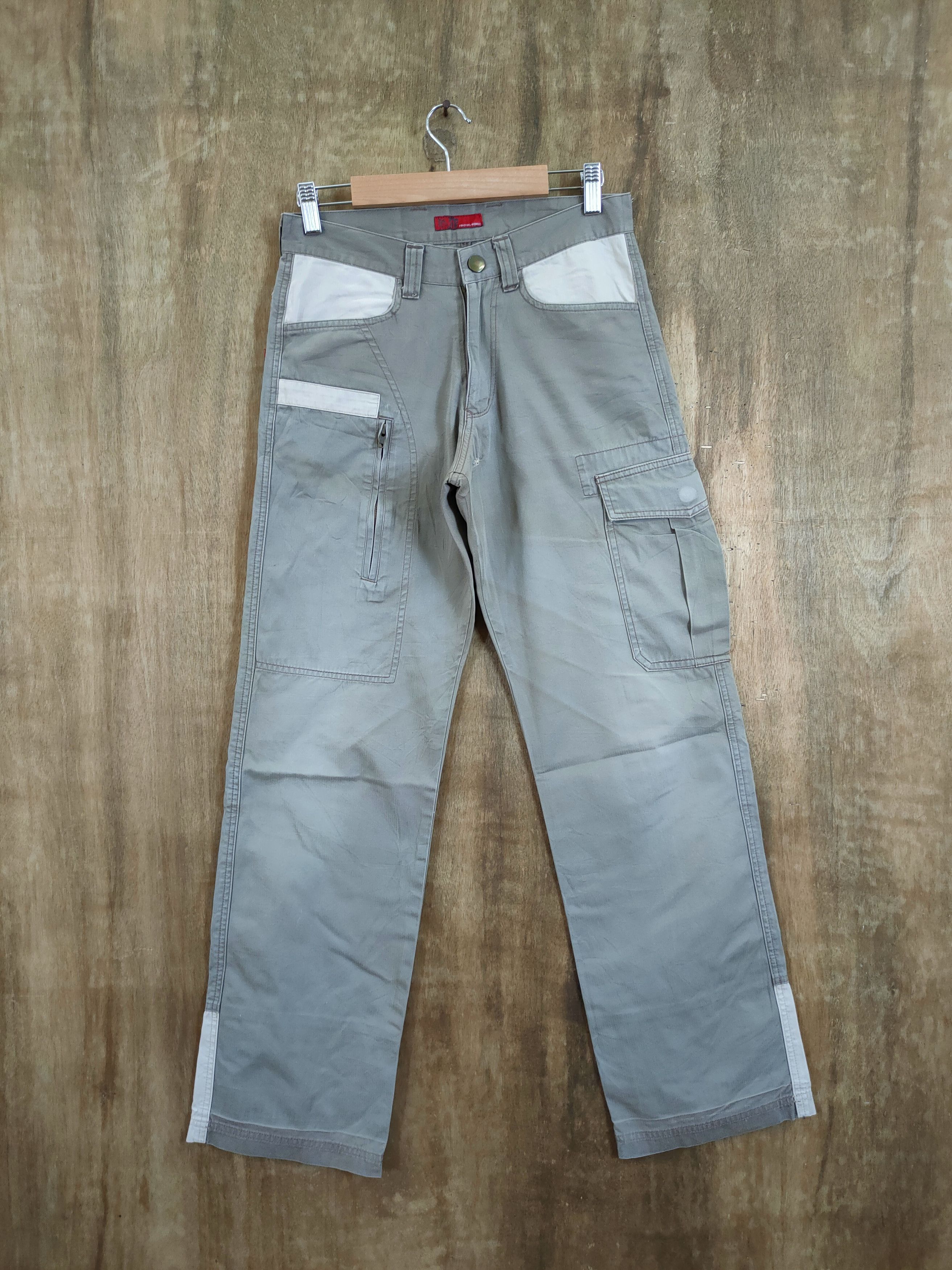 image of Grailed x Seditionaries 291295 Homme Green Utility Patch Cargo Pants 46-732 in Grey, Men's (Size 26