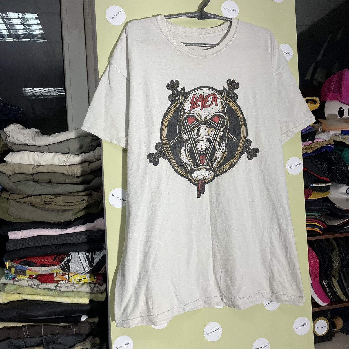 Vintage Vintage Y2K Graphic Tee Horror Skull Dark Grunge Washed XXL Size US XXL / EU 58 / 5 - 2 Thumbnail