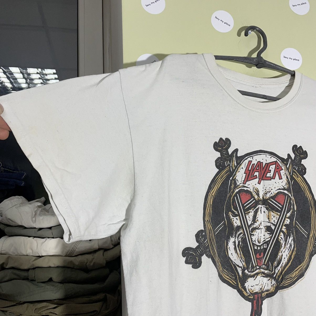 Vintage Vintage Y2K Graphic Tee Horror Skull Dark Grunge Washed XXL Size US XXL / EU 58 / 5 - 6 Thumbnail