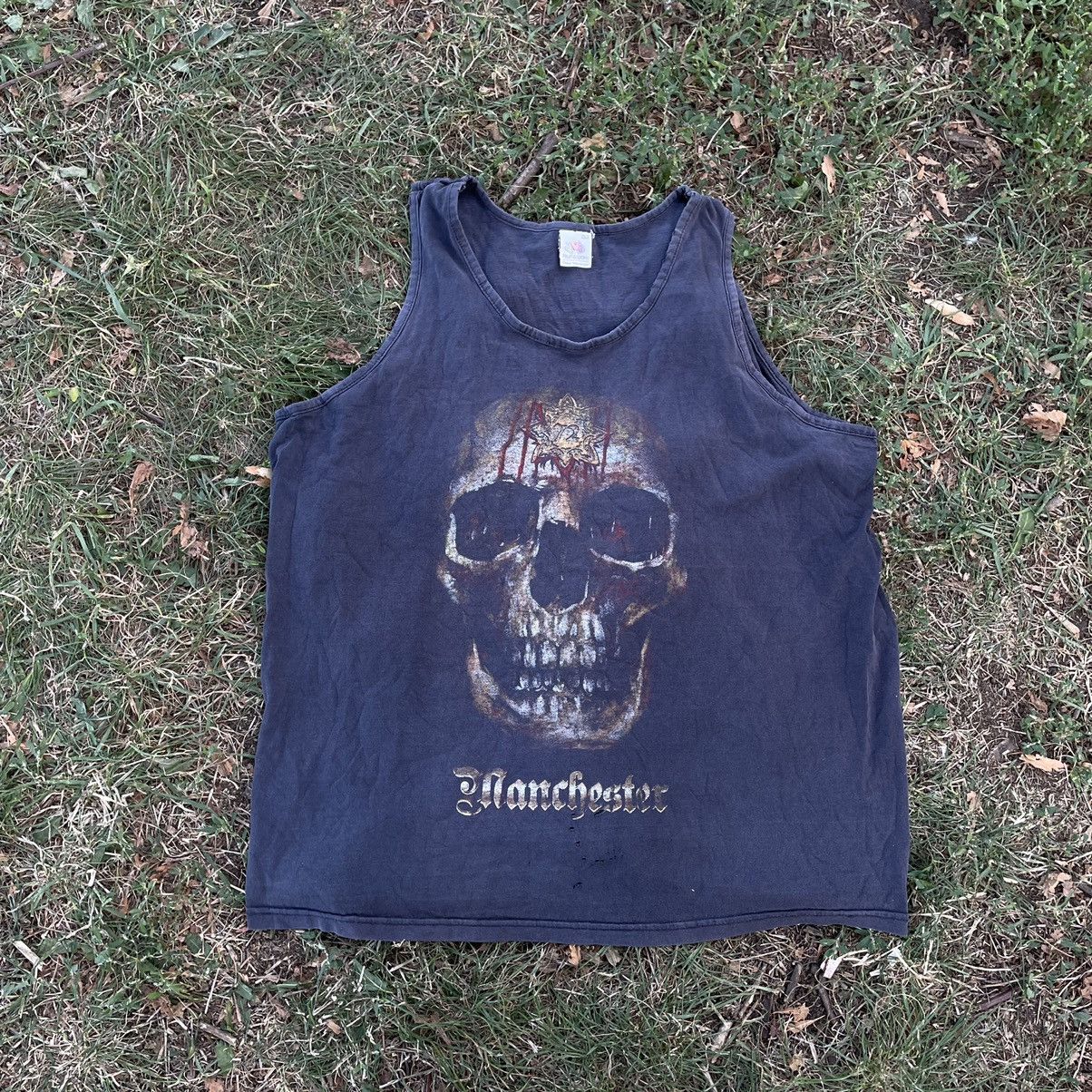 Vintage Vintage Y2K Skull Graphic Tee Sun Faded Grunge Baggy XXL Size US XXL / EU 58 / 5 - 1 Thumbnail