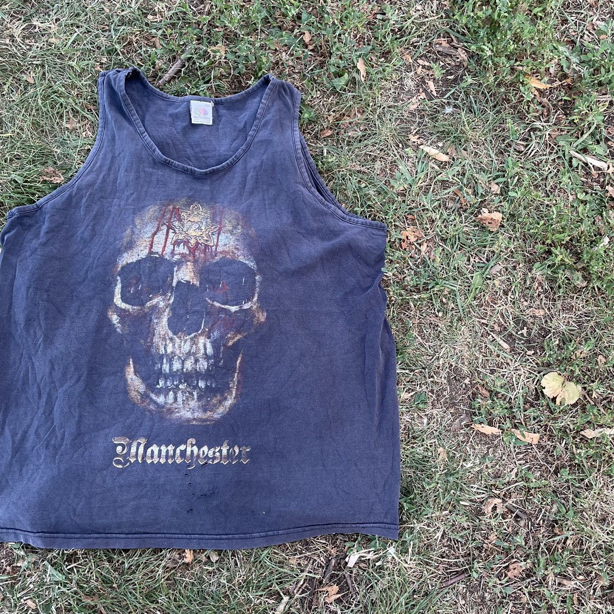 Vintage Vintage Y2K Skull Graphic Tee Sun Faded Grunge Baggy XXL Size US XXL / EU 58 / 5 - 3 Thumbnail