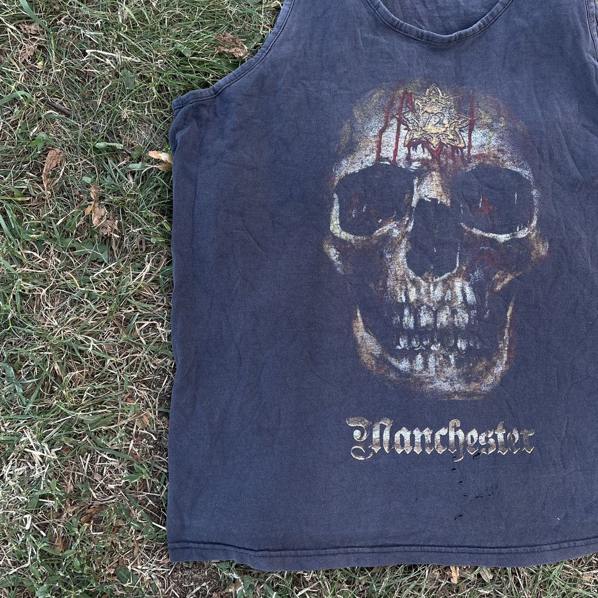 Vintage Vintage Y2K Skull Graphic Tee Sun Faded Grunge Baggy XXL Size US XXL / EU 58 / 5 - 2 Thumbnail