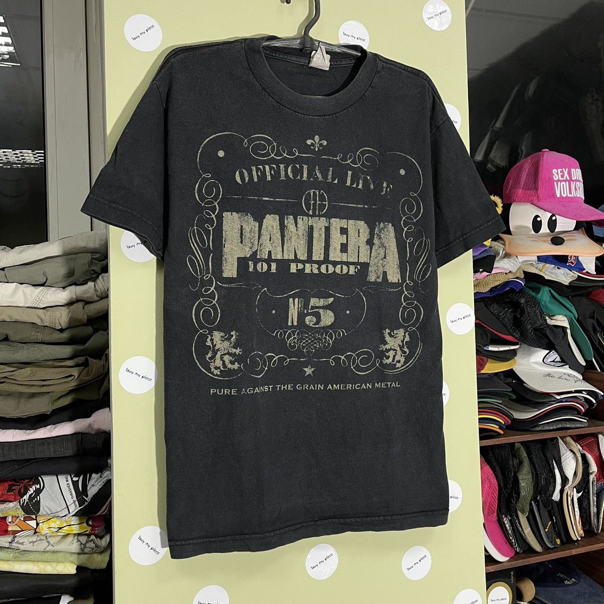 Vintage Vintage 90s Pantera Band Tee Sun Faded Graphic Grunge Slim M Size US M / EU 48-50 / 2 - 3 Thumbnail