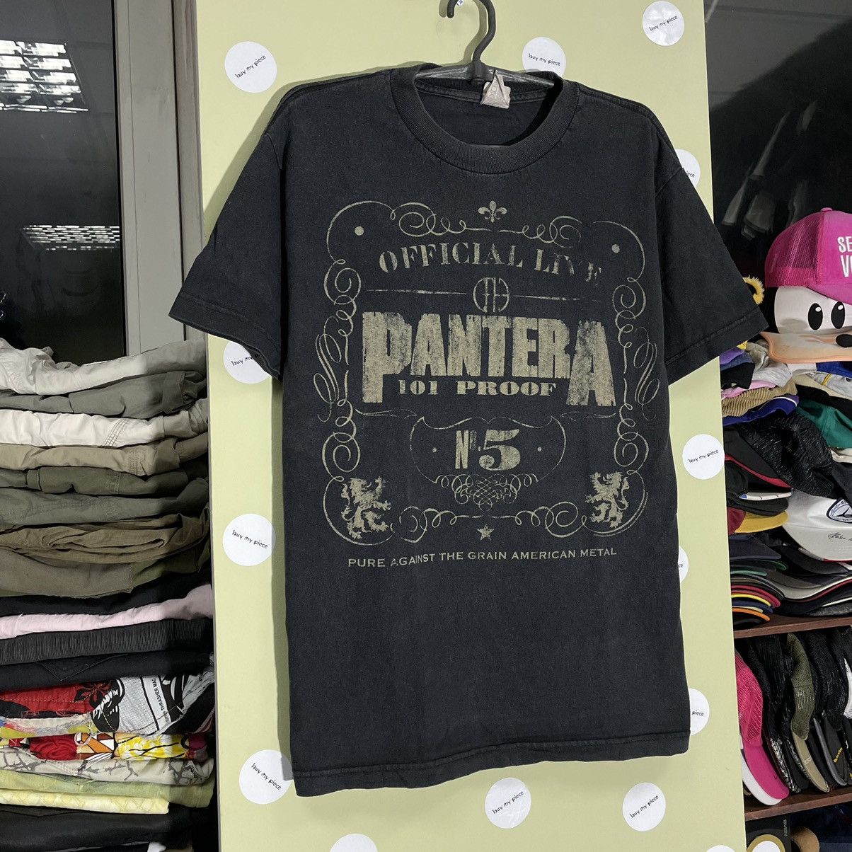Vintage Vintage 90s Pantera Band Tee Sun Faded Graphic Grunge Slim M Size US M / EU 48-50 / 2 - 4 Thumbnail