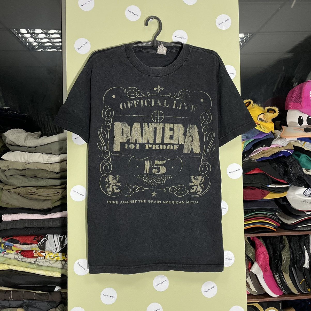 Vintage Vintage 90s Pantera Band Tee Sun Faded Graphic Grunge Slim M Size US M / EU 48-50 / 2 - 1 Thumbnail