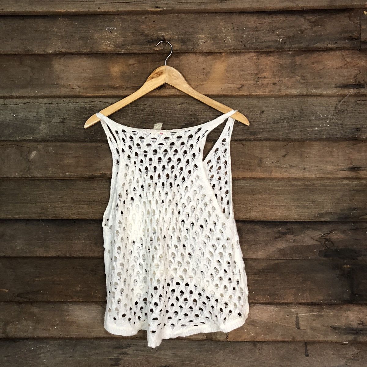 Grailed Supre Mesh Net Crochet White Cardigan Knitwear #7212 Size XS / US 0-2 / IT 36-38 - 9 Thumbnail