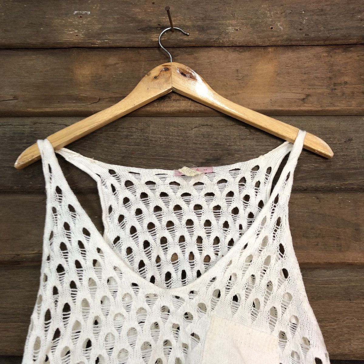 Grailed Supre Mesh Net Crochet White Cardigan Knitwear #7212 Size XS / US 0-2 / IT 36-38 - 4 Thumbnail