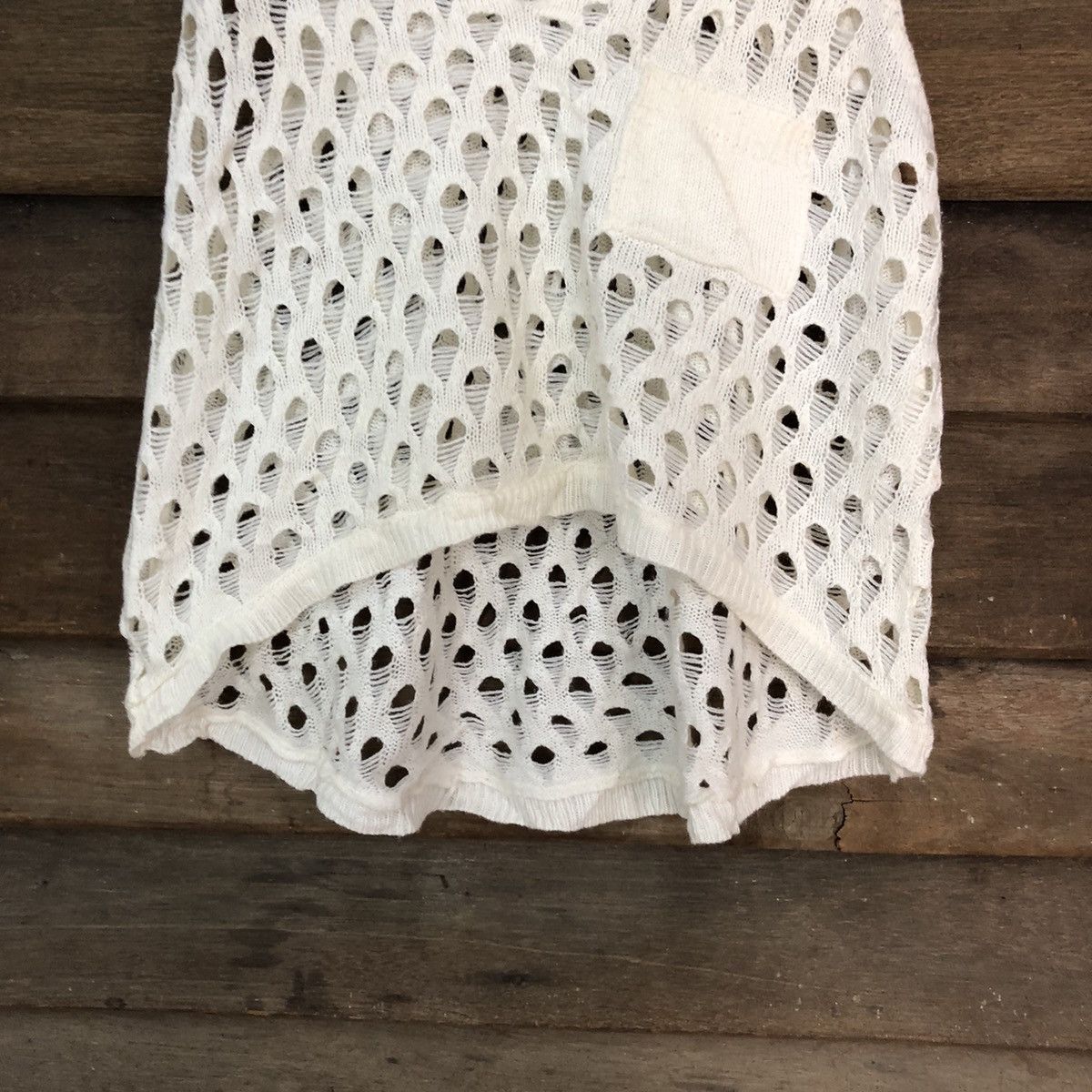 Grailed Supre Mesh Net Crochet White Cardigan Knitwear #7212 Size XS / US 0-2 / IT 36-38 - 6 Thumbnail