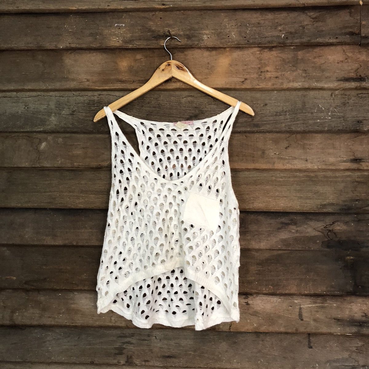Grailed Supre Mesh Net Crochet White Cardigan Knitwear #7212 Size XS / US 0-2 / IT 36-38 - 1 Thumbnail