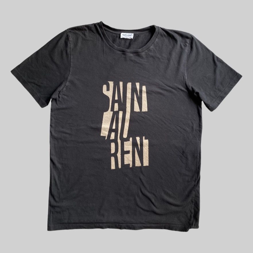 Saint Laurent Paris SLP Logo T Shirt Size US S / EU 44-46 / 1 - 1 Thumbnail