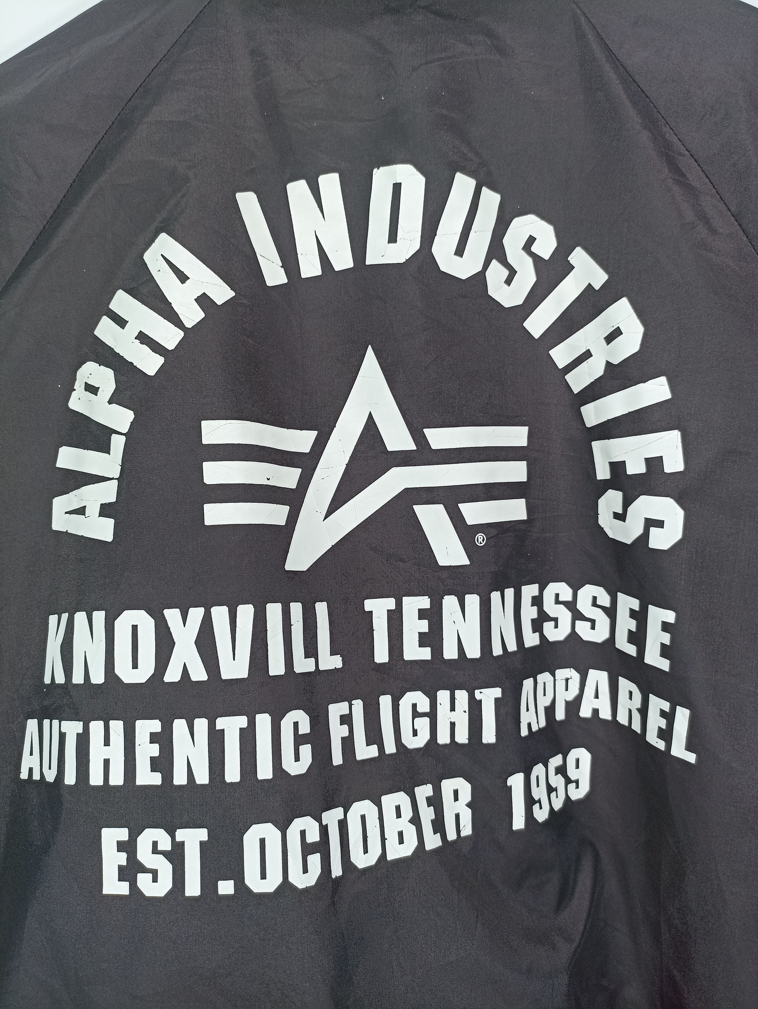 Alpha Industries × Vintage Alpha industries Nylon Coach Big Logo Size US M / EU 48-50 / 2 - 4 Thumbnail